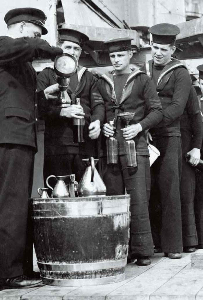 Dishing out the Grog Navy Style